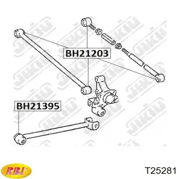 T25281 RBI silentblock de suspensión delantero inferior