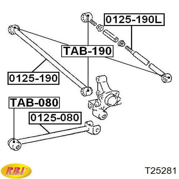 Comprar T25281 RBI Silentblock