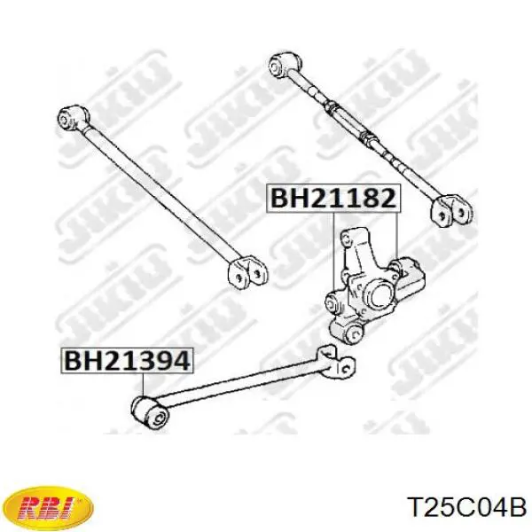 T25C04B RBI silentblock de mangueta trasera