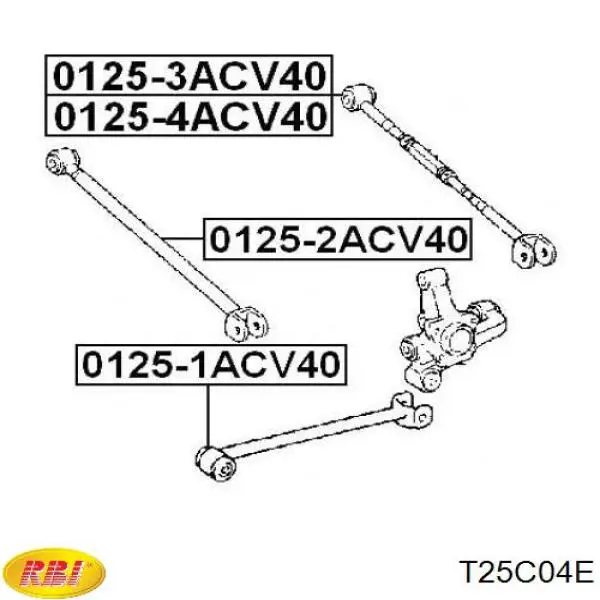 Comprar T25C04E RBI Barra transversal de la suspensión trasera