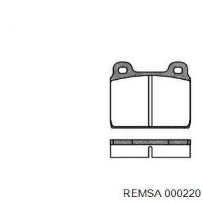 Comprar 000220 Remsa Pastillas delanteras de freno