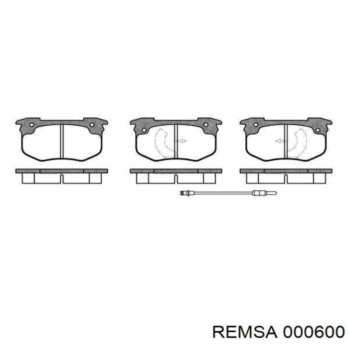 000600 Remsa Pastillas delanteras