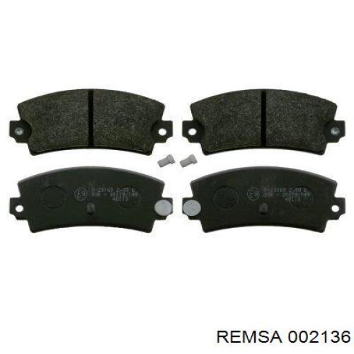 002136 Remsa Pastillas freno traseras