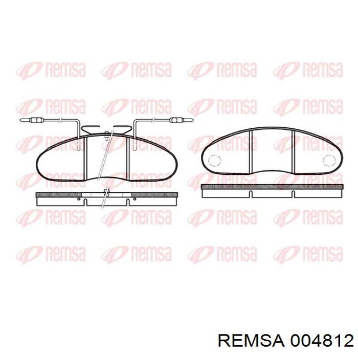 0048.12 Remsa pastillas de freno delanteras