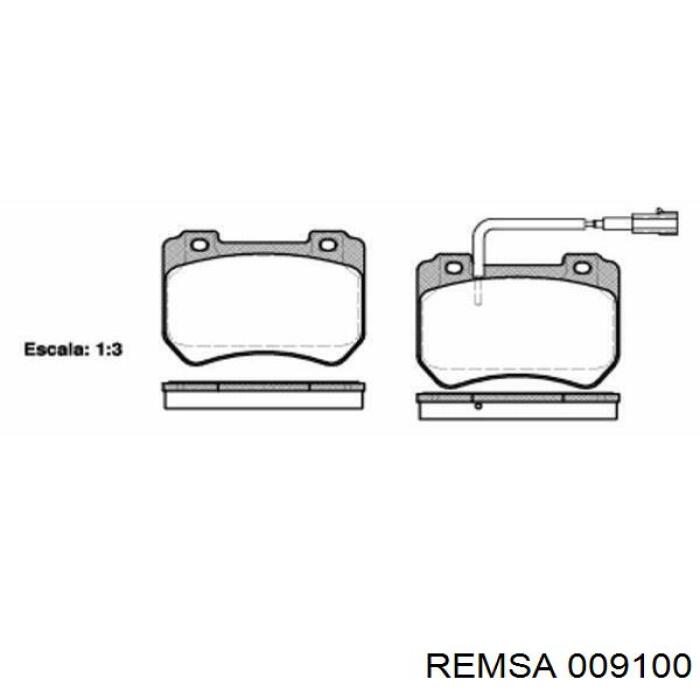 009100 Remsa pastillas de freno delanteras