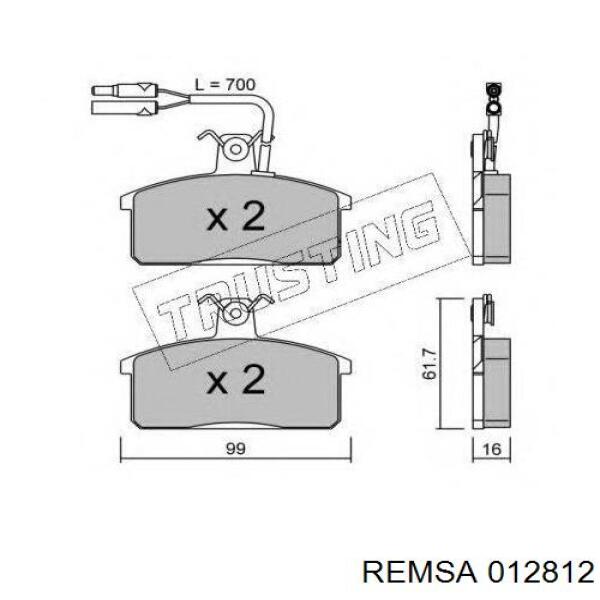 Pastillas de freno delanteras TRW GDB457