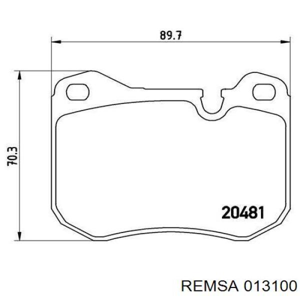 0131.00 Remsa pastillas de freno delanteras