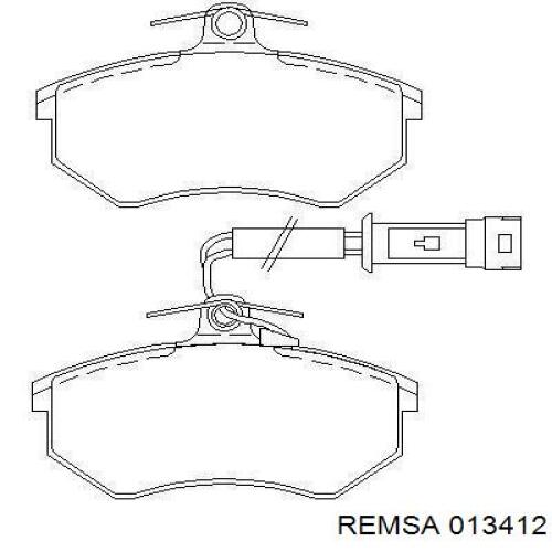 0134.12 Remsa pastillas de freno delanteras
