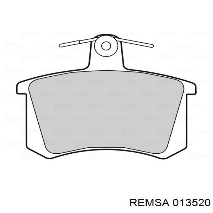 Pastillas traseras Remsa 013520