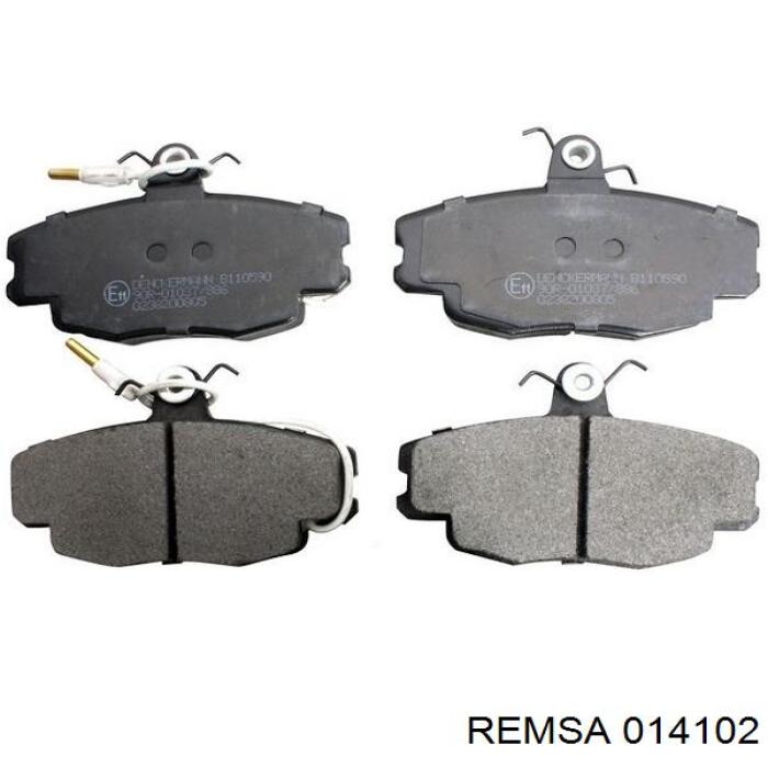 Pastillas de freno delanteras Remsa 014102