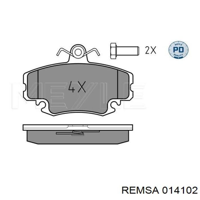 Comprar 014102 Remsa Pastillas delanteras de freno