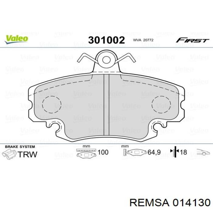 Pastillas de freno delanteras Peugeot 205 2 20A, C