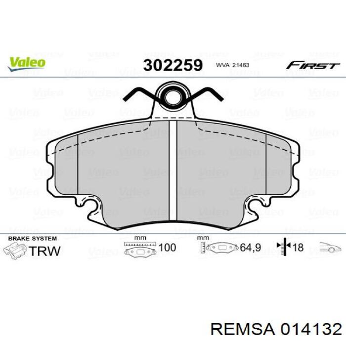 Pastillas de freno delanteras Peugeot 205 2 20A, C