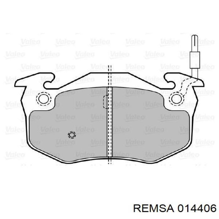 Pastillas de freno traseras FD6373A Necto