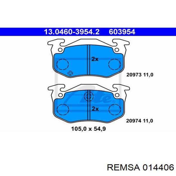 Pastillas traseras Necto FD6373A