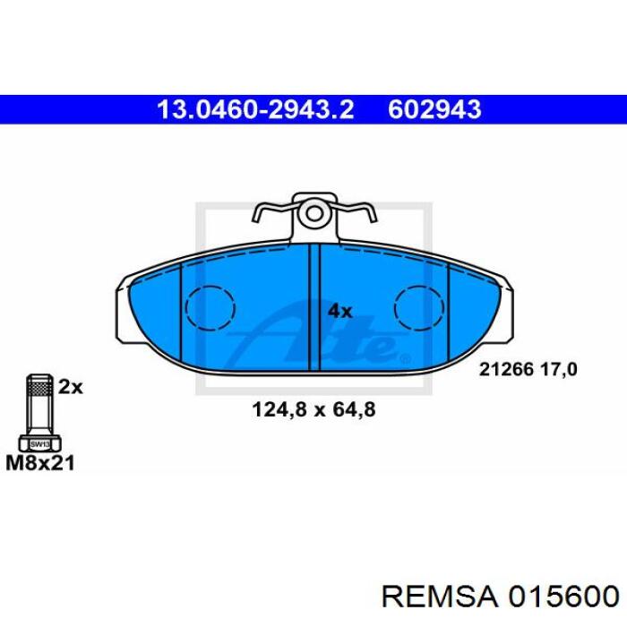 Pastillas freno delanteras Remsa 015600 precio, desde 31,05 EUR