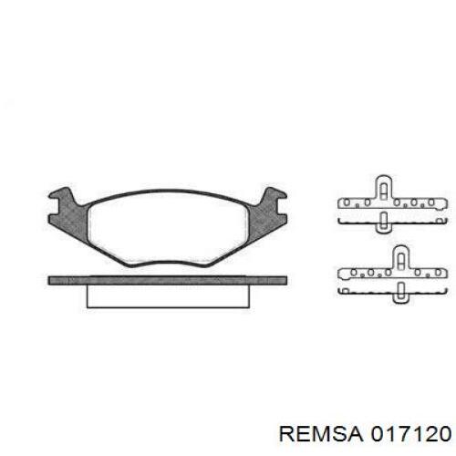 Pastillas de freno delanteras Remsa 017120