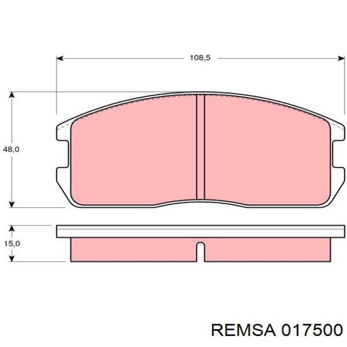 0175.00 Remsa pastillas de freno delanteras