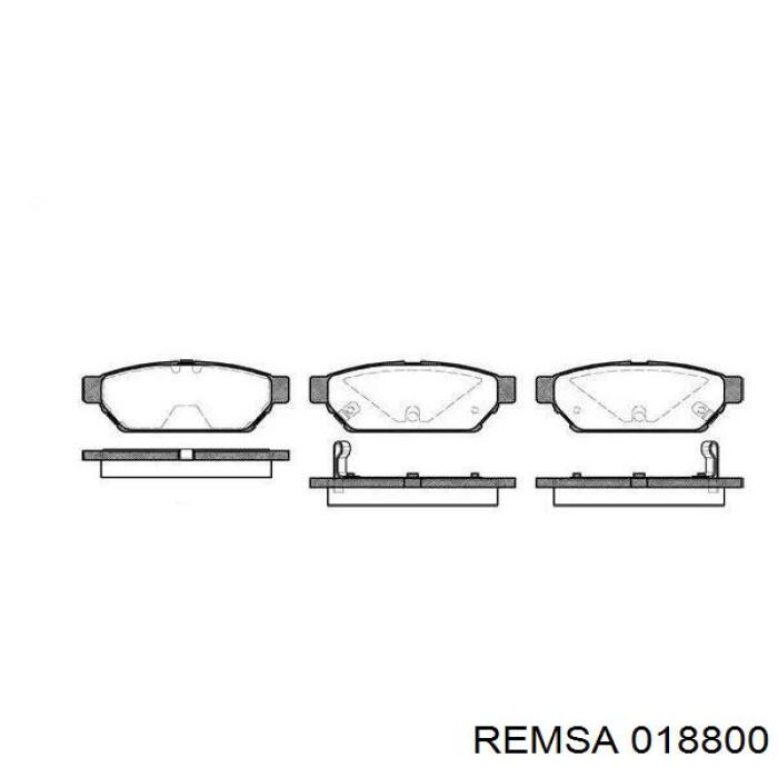 Pastillas de freno delanteras Remsa 018800