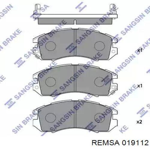 0191.12 Remsa pastillas de freno delanteras