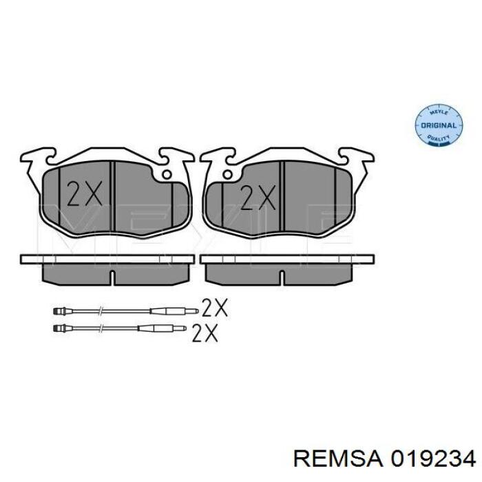 0192.34 Remsa pastillas de freno delanteras