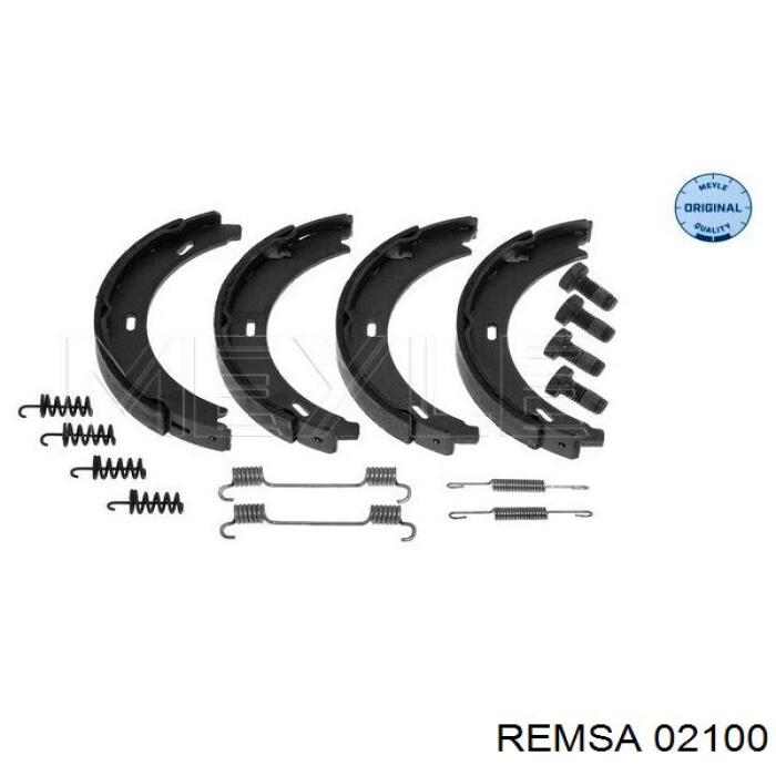 02100 Remsa pastillas de freno delanteras