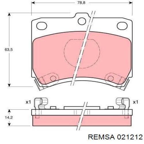 Pastillas de freno delanteras Mazda 323 BA