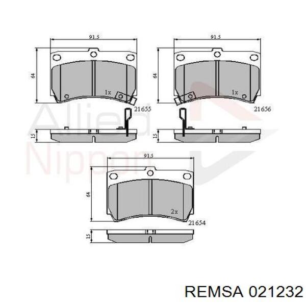 Pastillas de freno delanteras Mazda 323 BA