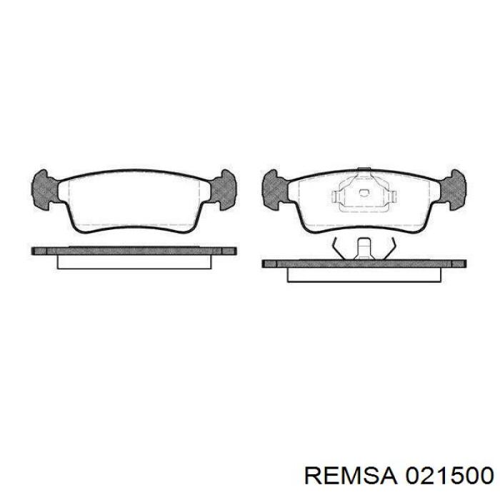 Pastillas traseras Remsa 021500
