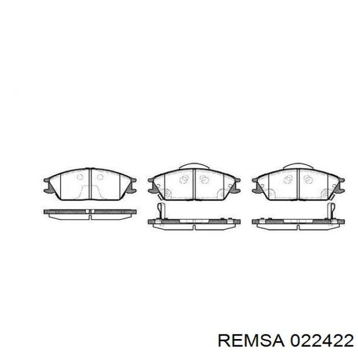 Comprar 022422 Remsa Pastillas delanteras de freno