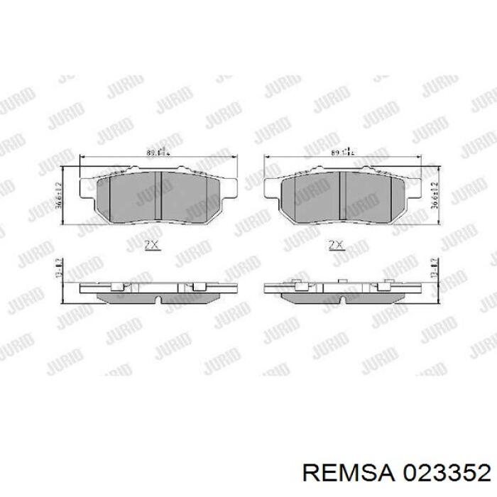 Pastillas traseras de freno Remsa 023352 precio, desde 22,80 EUR