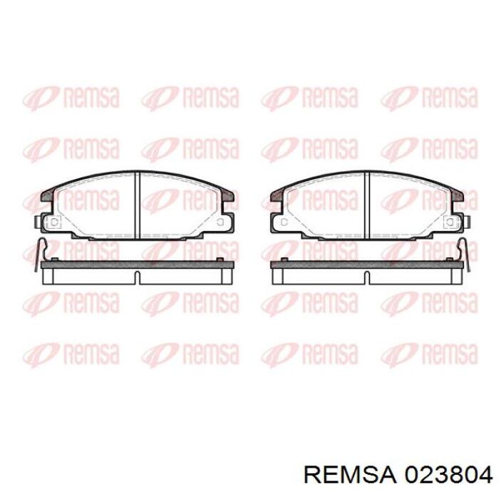 0238.04 Remsa pastillas de freno delanteras