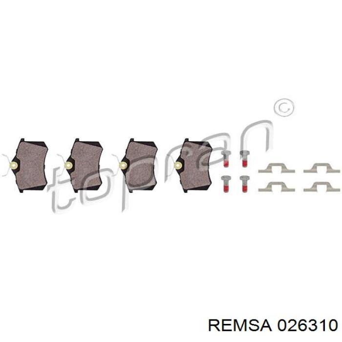 Comprar 026310 Remsa Pastillas de freno traseras