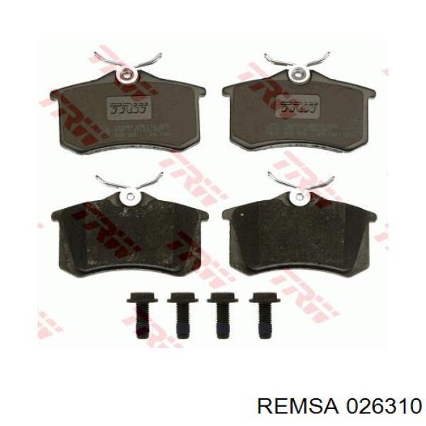 Pastillas traseras de freno Remsa 026310 precio, desde 15,27 EUR