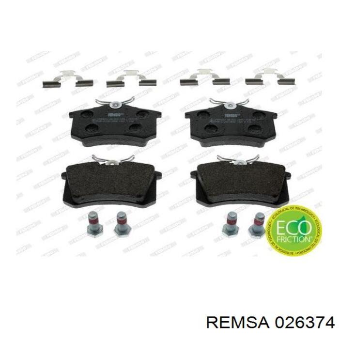 Pastillas traseras de freno Remsa 026374 precio, desde 38,12 EUR
