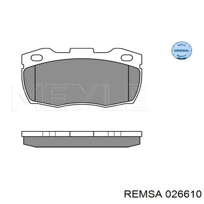 0266.10 Remsa pastillas de freno delanteras