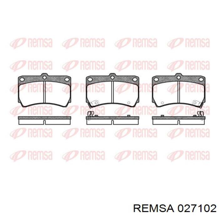 0271.02 Remsa pastillas de freno delanteras