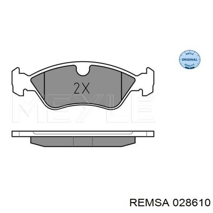 Comprar 028610 Remsa Pastillas delanteras de freno