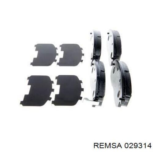 Pastillas de freno delanteras Remsa 029314