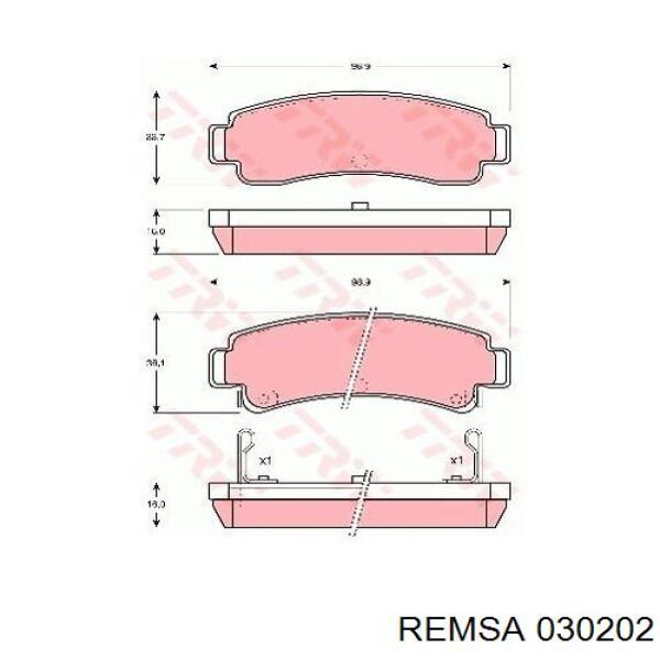 Pastillas de freno traseras 4406058Y85 Nissan/Infiniti