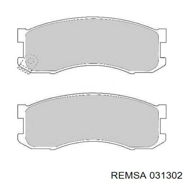 0313.02 Remsa pastillas de freno delanteras