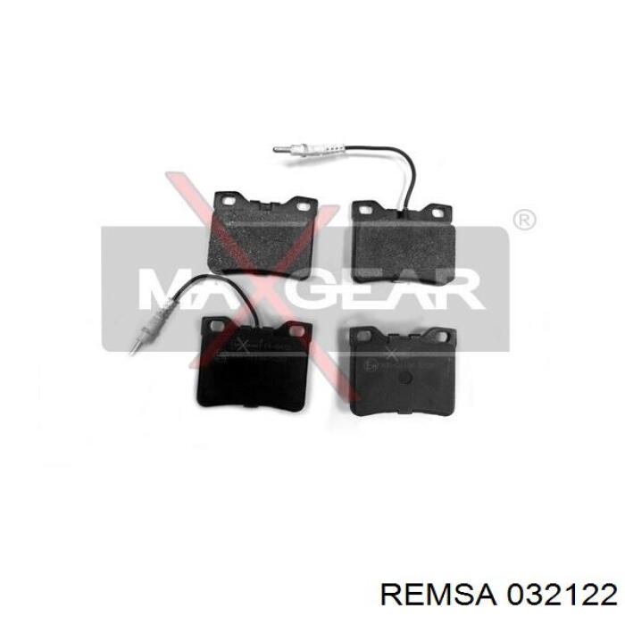 Pastillas traseras Remsa 032122