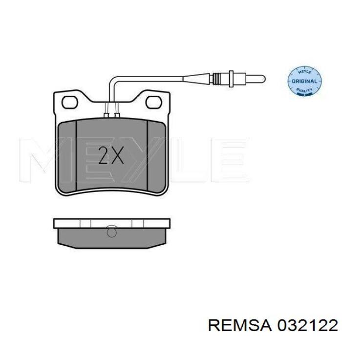 Comprar 032122 Remsa Pastillas de freno traseras