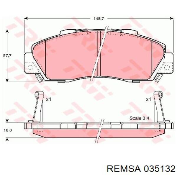 Pastillas de freno delanteras Honda CR-V 1 RD