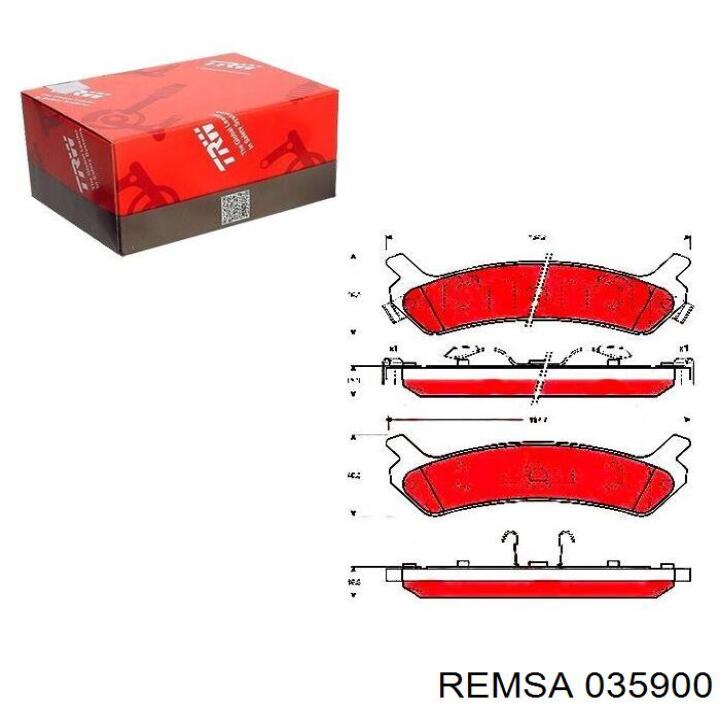 0359.00 Remsa pastillas de freno traseras