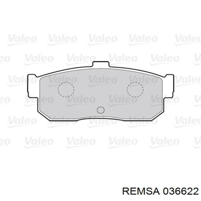 036622 Remsa Pastillas freno traseras