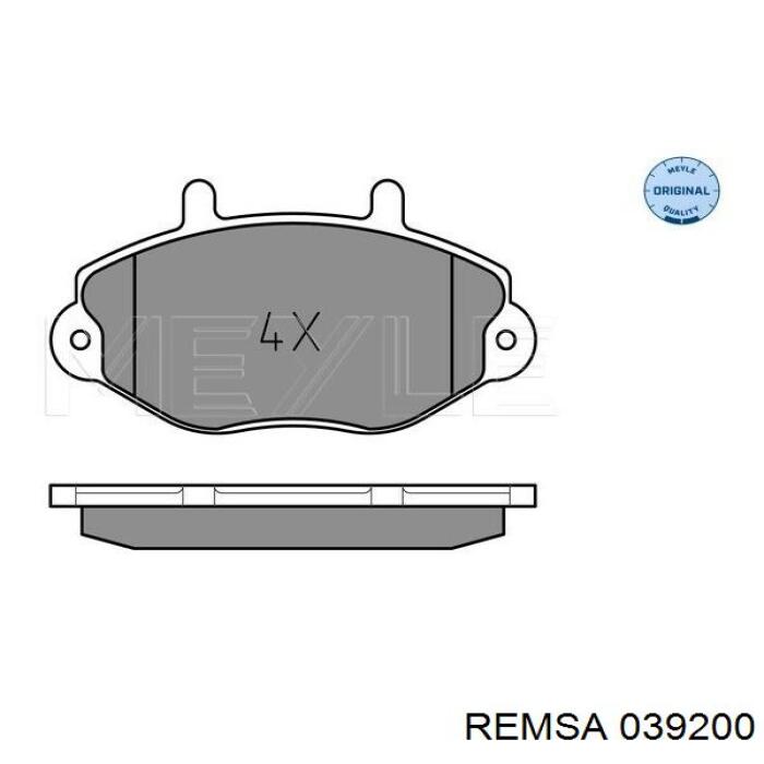 Comprar 039200 Remsa Pastillas delanteras de freno