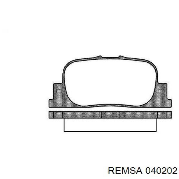 Pastillas de freno 040202 Remsa