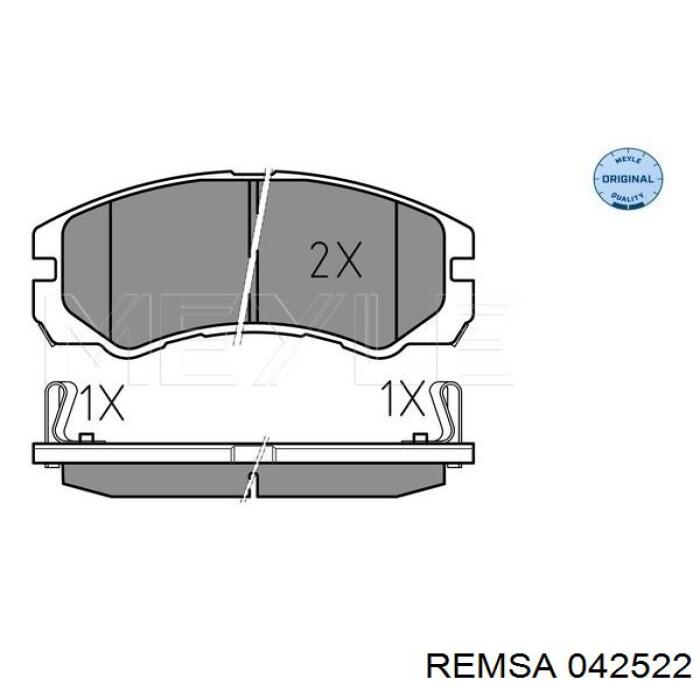 0425.22 Remsa pastillas de freno delanteras