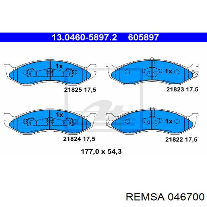 Pastillas de freno delanteras Jeep Cherokee 2 XJ